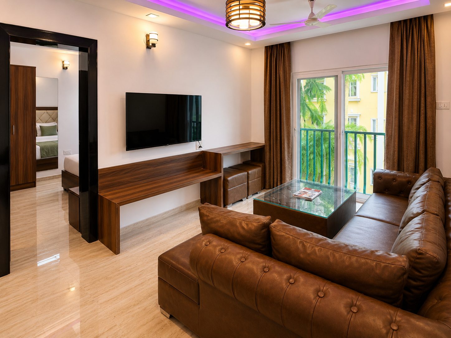 The Beachrock lounge and TV