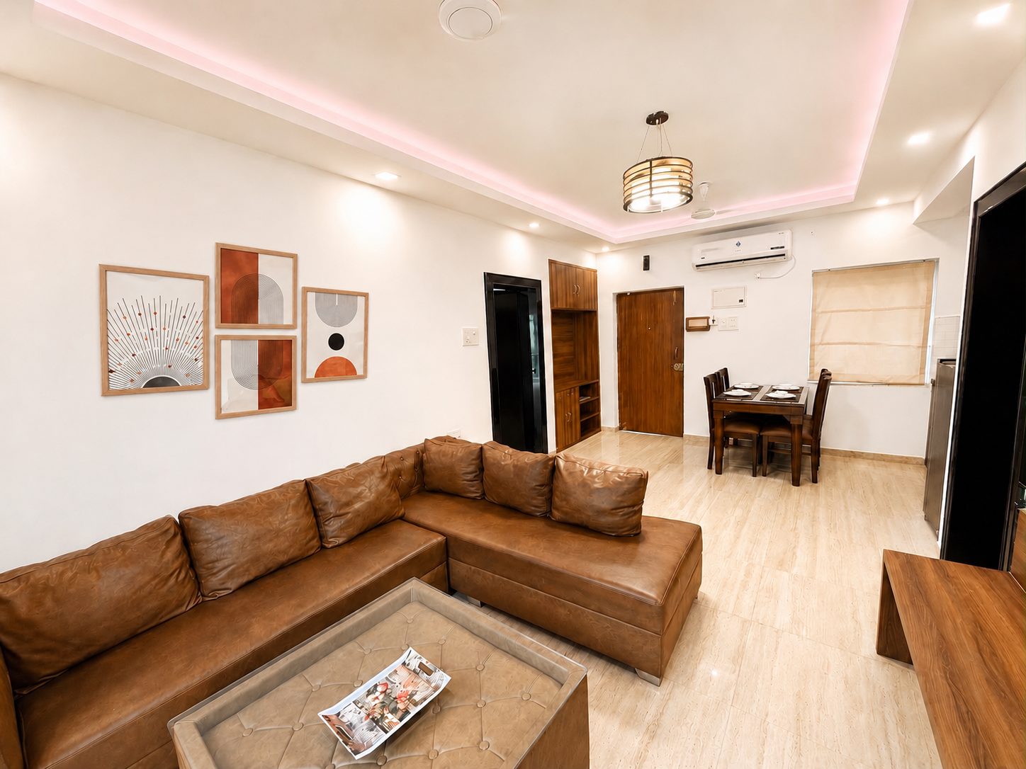 The Beachstone lounge and TV